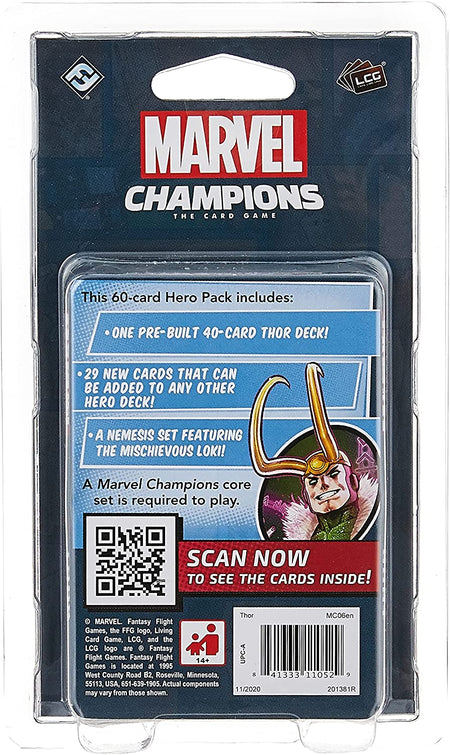 Marvel Champions The Card Game - Thor Hero - WiredVillage Games - Fantasy Flight Games