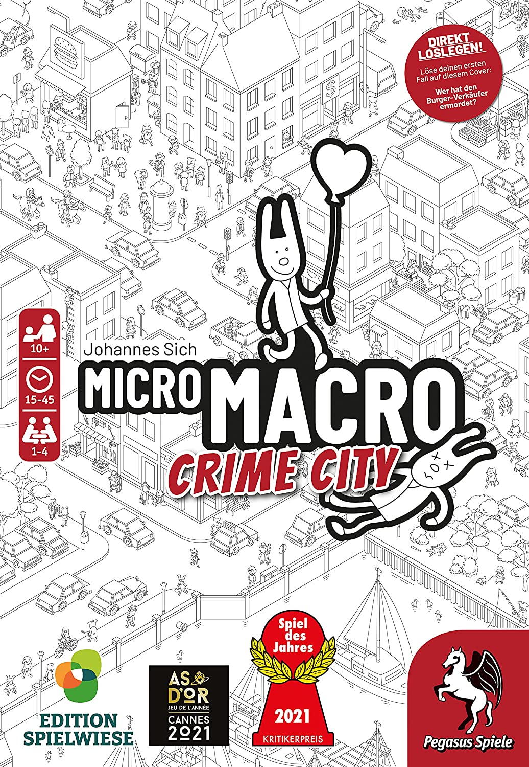 MicroMacro : Crime City Board Game - WiredVillage GamesPegasus Spiele