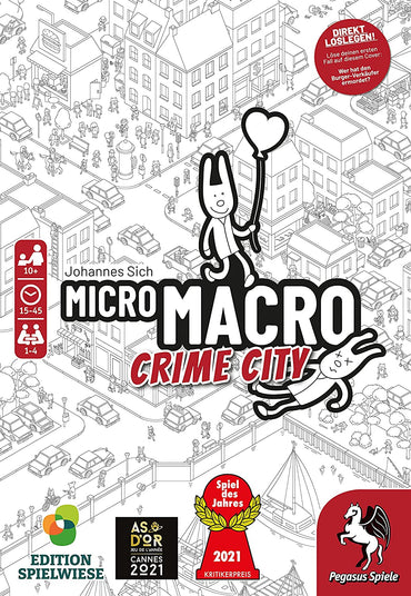 MicroMacro : Crime City Board Game - WiredVillage GamesPegasus Spiele