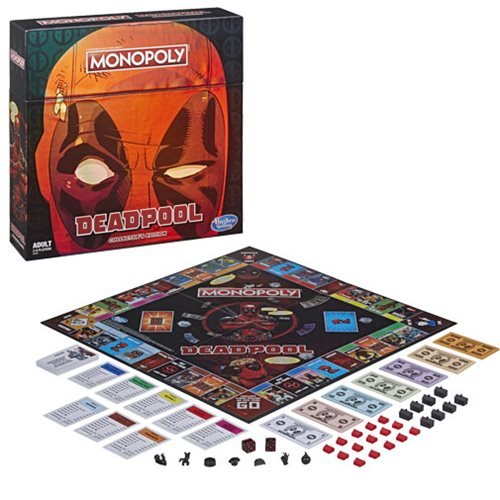 MONOPOLY Marvel Deadpool Collector's Edition Board Game - WiredVillage GamesMonopoly