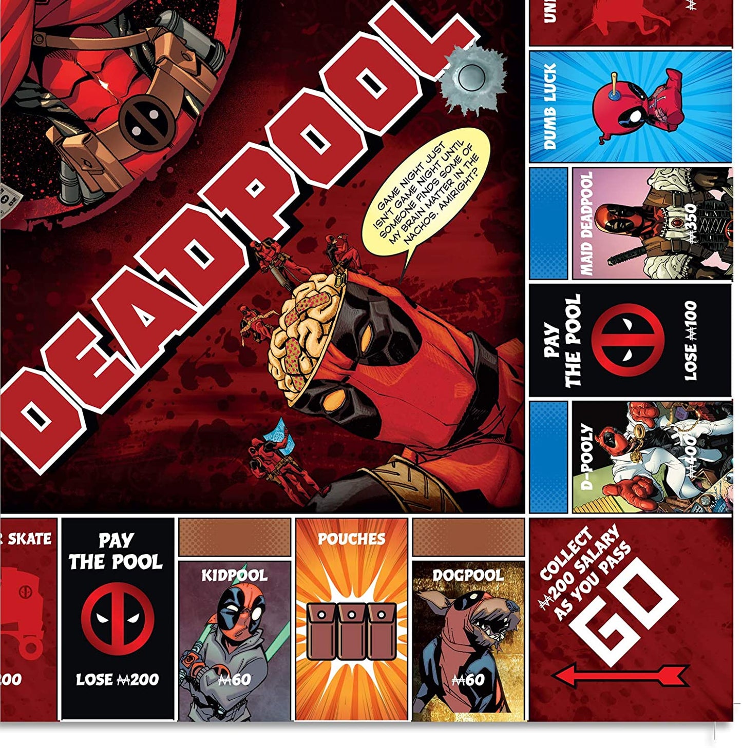 MONOPOLY Marvel Deadpool Collector's Edition Board Game - WiredVillage GamesMonopoly