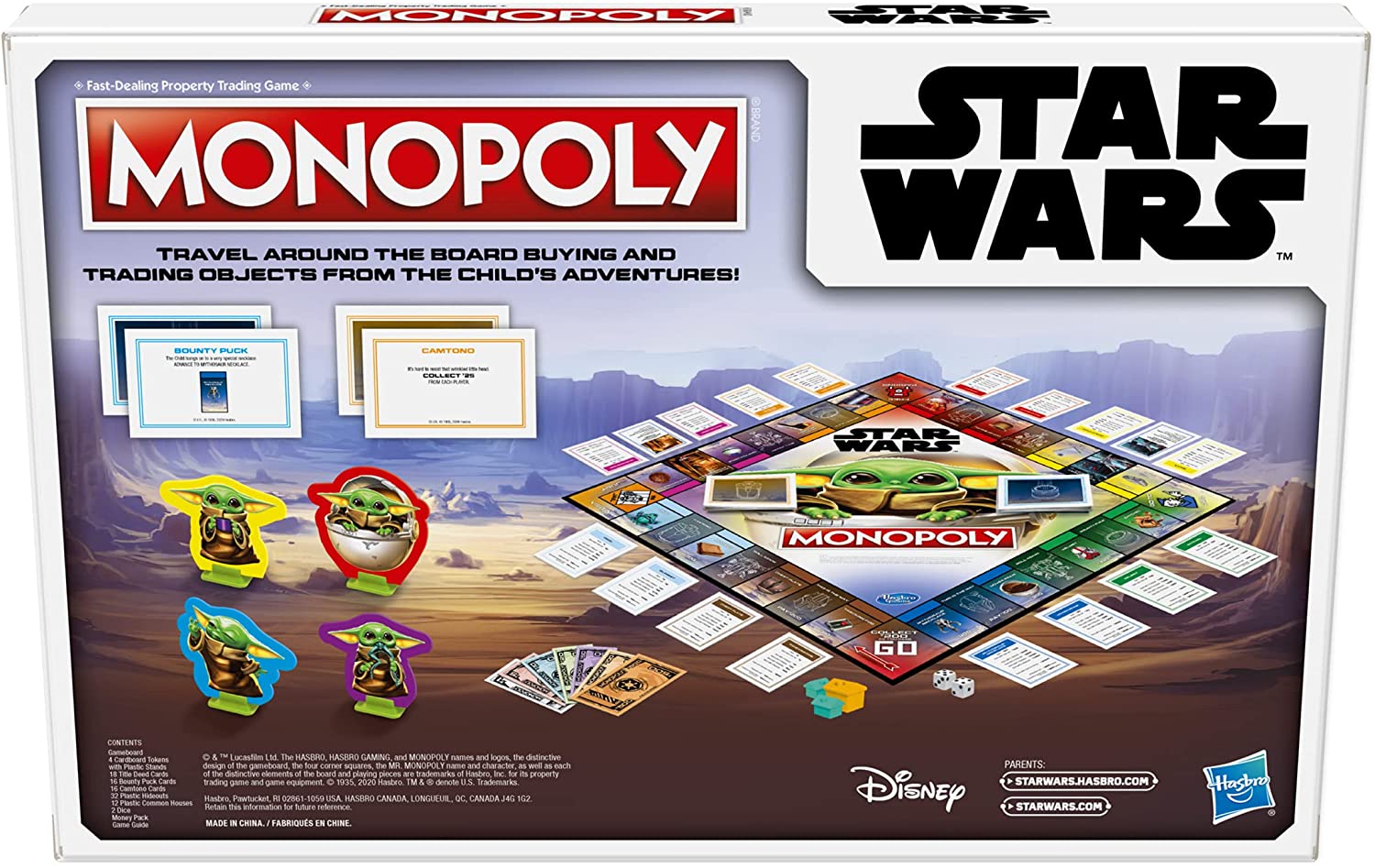 MONOPOLY Star Wars The Mandalorian The Child Edition Board Game - WiredVillage GamesMonopoly