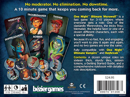 One Night Ultimate Werewolf Board Game - WiredVillage GamesBezier Games