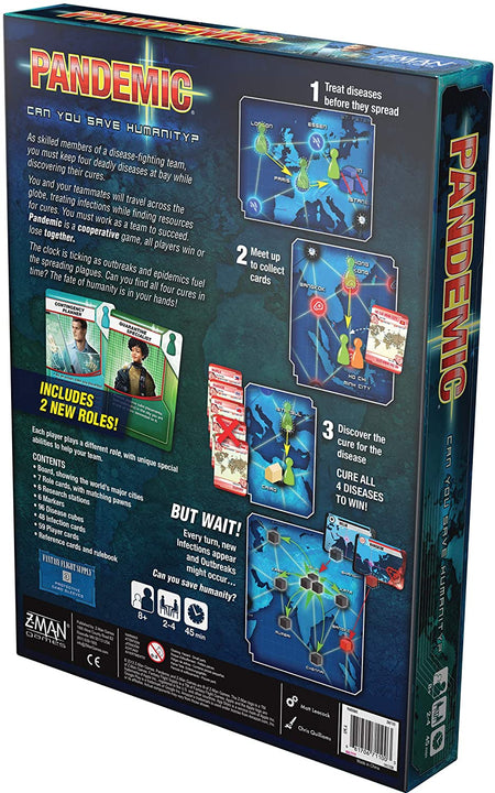 Pandemic Board Game (Base Game) - WiredVillage Games - Z - Man Games