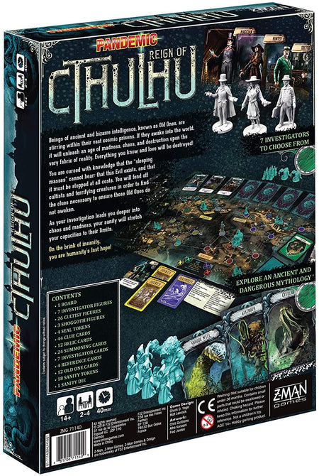 Pandemic Reign of Cthulhu Board Game - WiredVillage Games - Z - Man Games