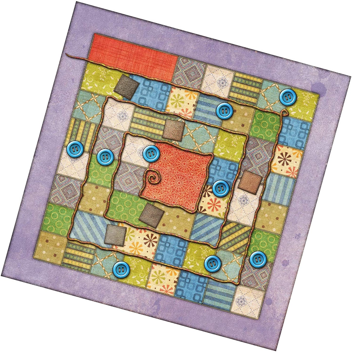 Patchwork Board Game (Brown) - WiredVillage GamesLookout Games