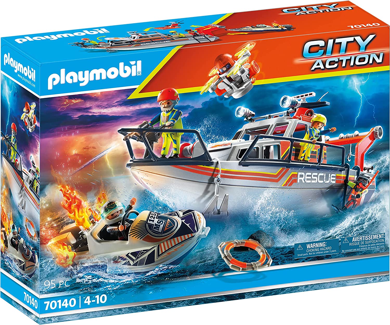 PLAYMOBIL Fire Rescue with Personal Watercraft - WiredVillage GamesWiredvillage Games