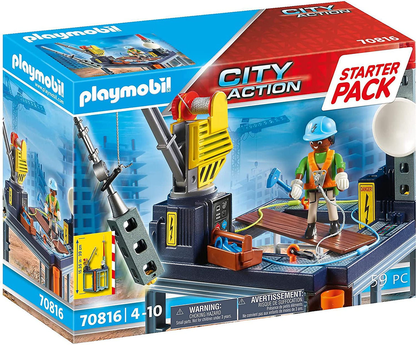 PLAYMOBIL Starter Pack Construction Site - WiredVillage GamesWiredvillage Games