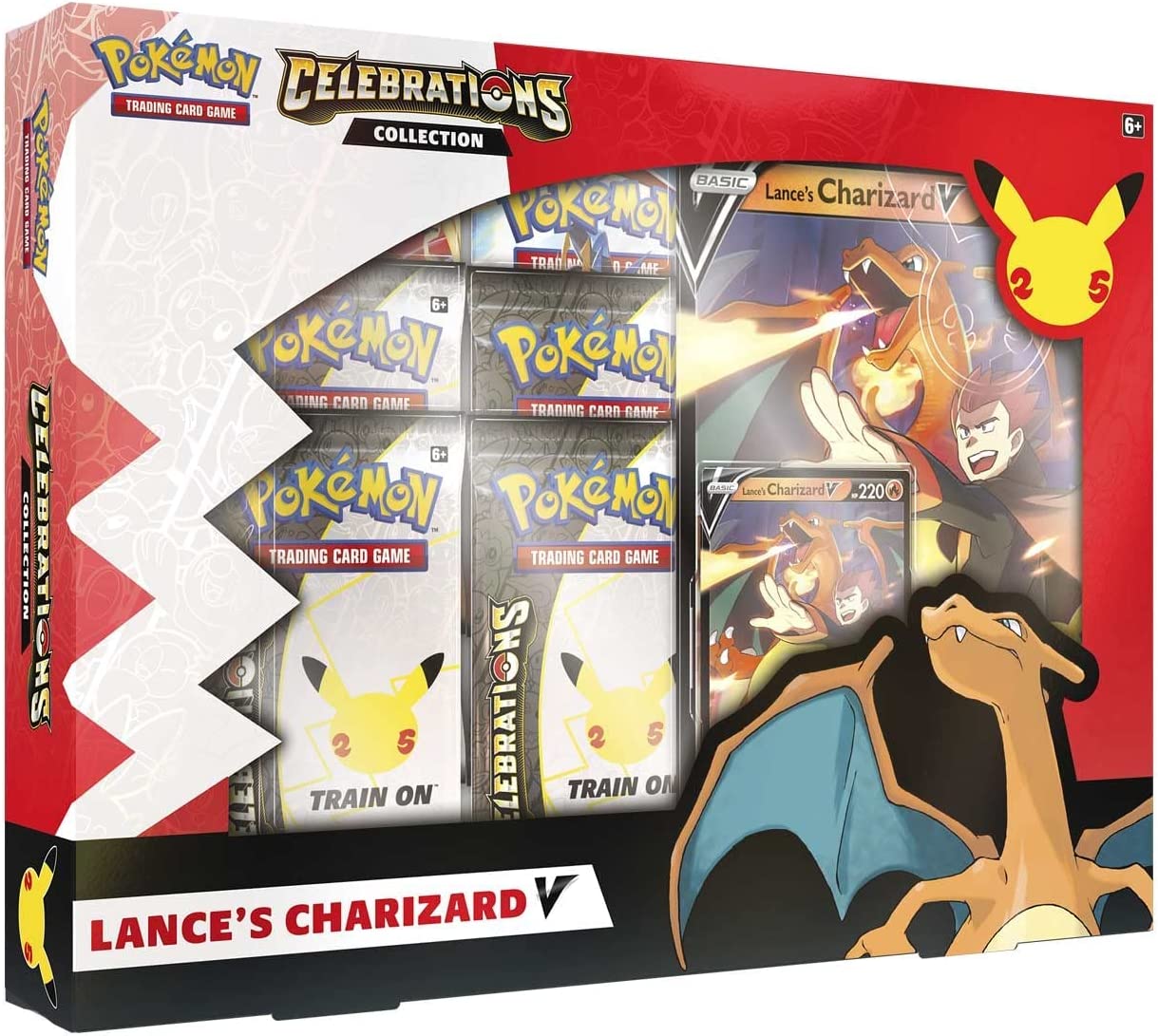 Pokémon TCG: Celebrations Charizard V Collections Booster Box - WiredVillage Games - Wiredvillage Games