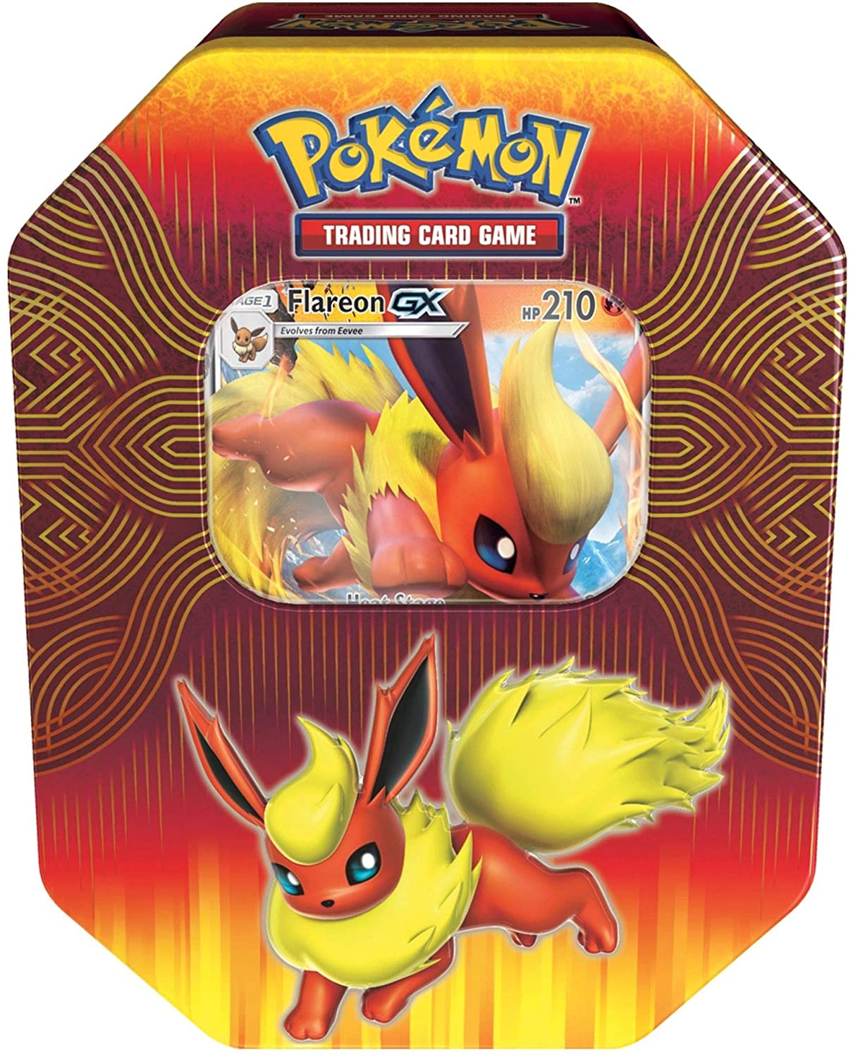 Pokemon Trading Card Game : Elemental Power Tin Featuring Flareon - GX - WiredVillage Games - The Pokémon Company