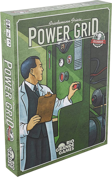 Power Grid Recharged Board Game - WiredVillage GamesRio Grande Games