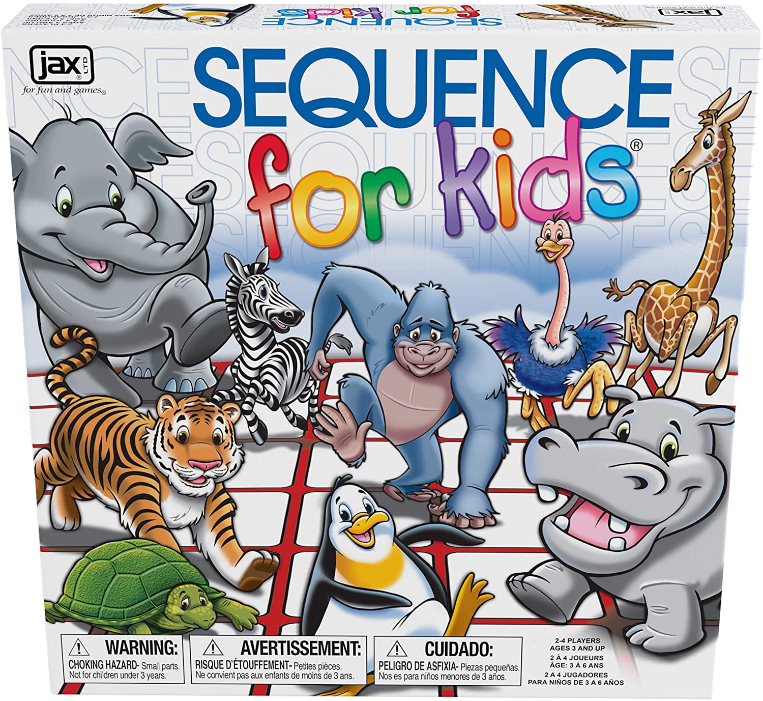 SEQUENCE for Kids Trilingual Board Game - WiredVillage GamesJax