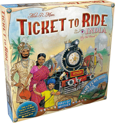 TICKET TO RIDE: MAP #2 - INDIA / SWITZERLAND