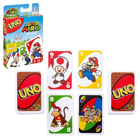 Super Mario UNO Card Game - WiredVillage Games - Mattel