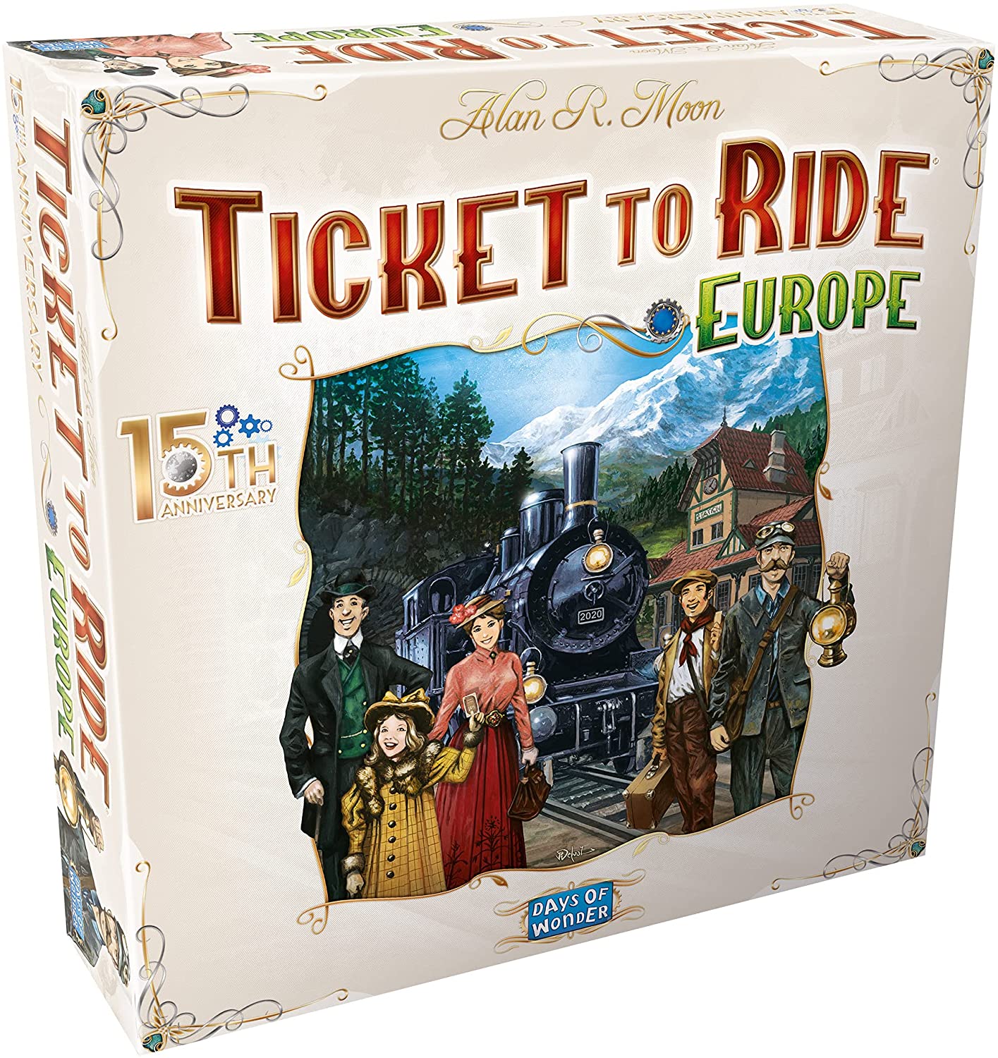 Ticket to Ride Europe Board Game 15th Anniversary Deluxe Edition - WiredVillage GamesDays of Wonder