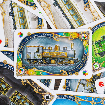 Ticket to Ride Europe Board Game 15th Anniversary Deluxe Edition - WiredVillage GamesDays of Wonder