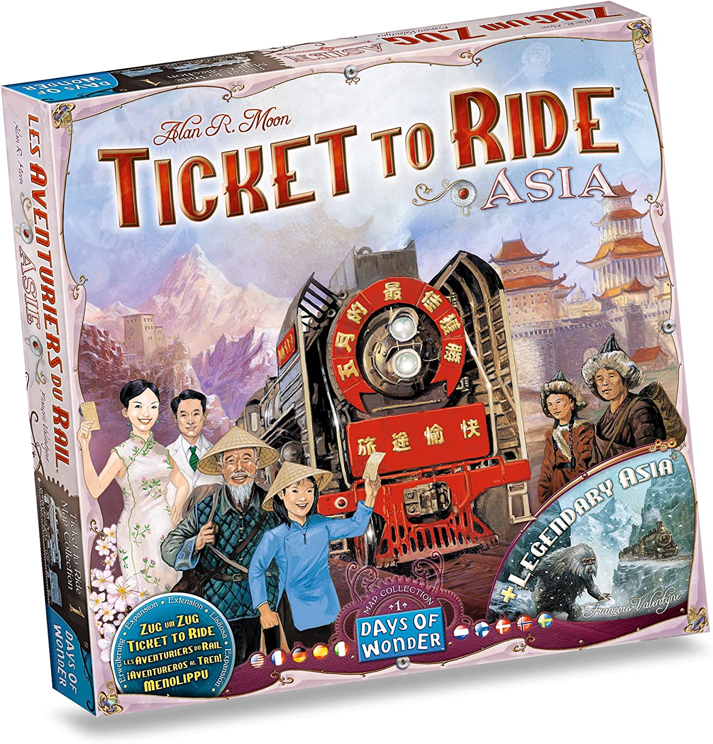 TICKET TO RIDE: MAP #1 - ASIA - WiredVillage GamesWiredvillage Games