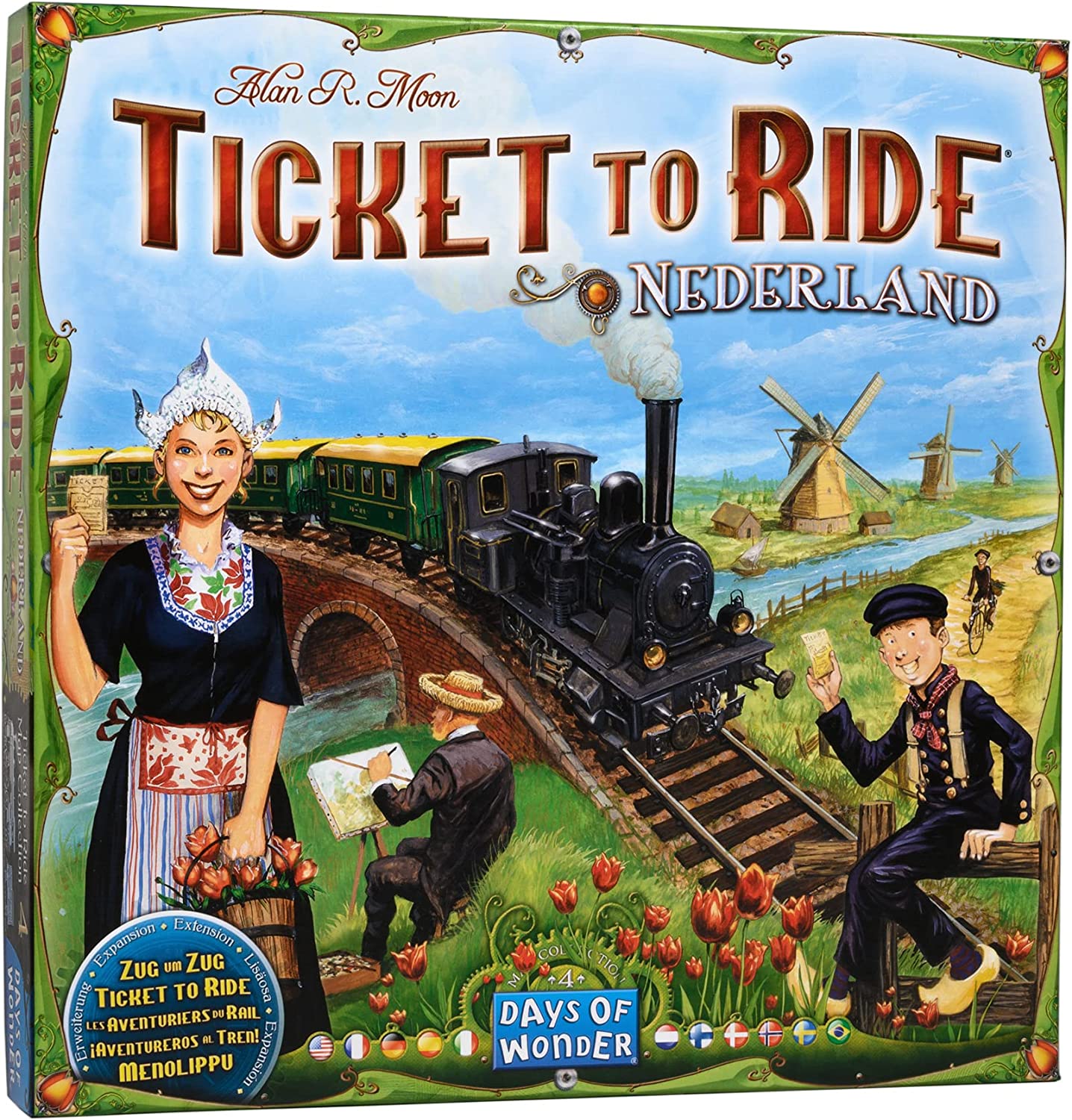 TICKET TO RIDE: MAP #4 - NEDERLAND - WiredVillage Games - Days of Wonder