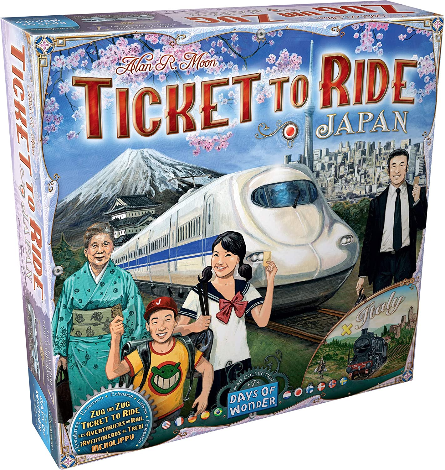 TICKET TO RIDE: MAP #7 - JAPAN / ITALY - WiredVillage GamesDays of Wonder