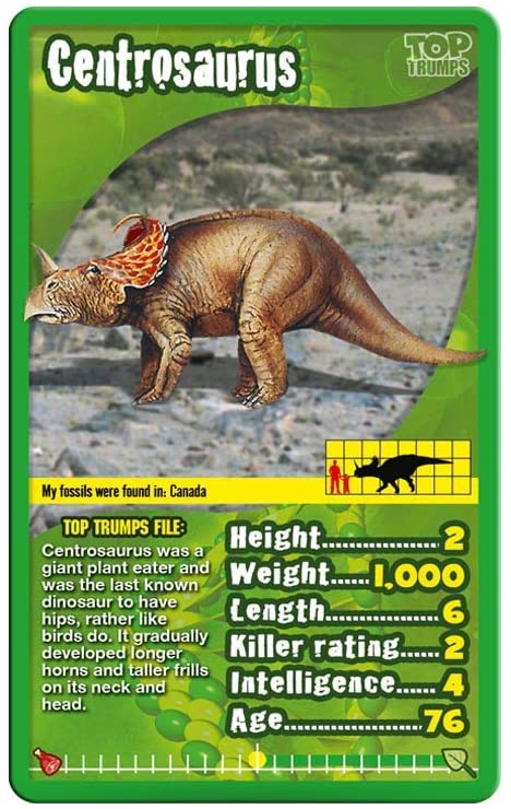 Top Trumps Dinosaurs Card Game - WiredVillage GamesTop Trumps