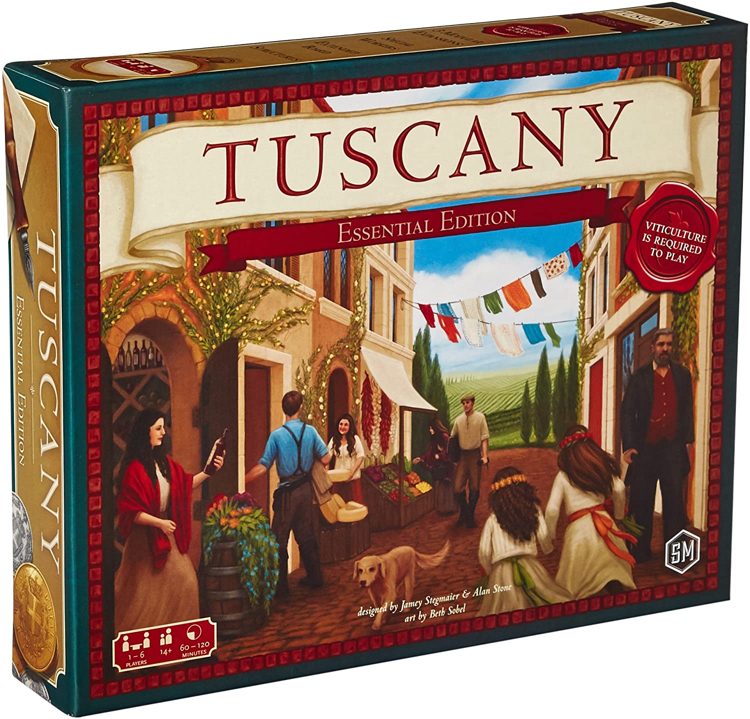 Tuscany Essential Edition Board Game - WiredVillage Games - Stonemaier Games